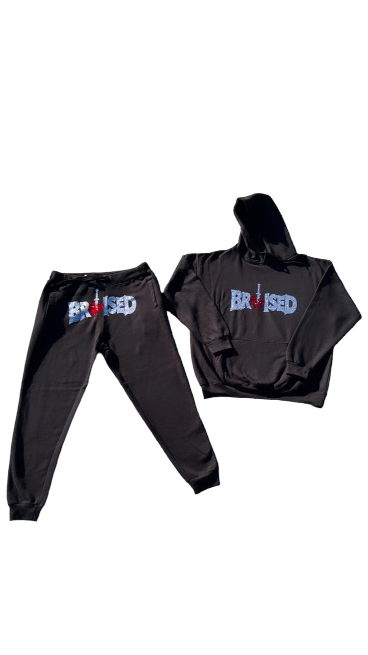 Black Bruised Sweatsuit