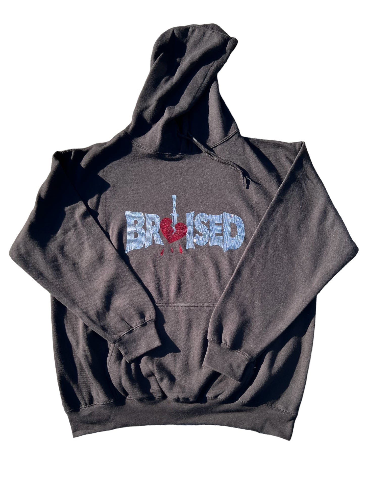 Black Bruised Hoodie