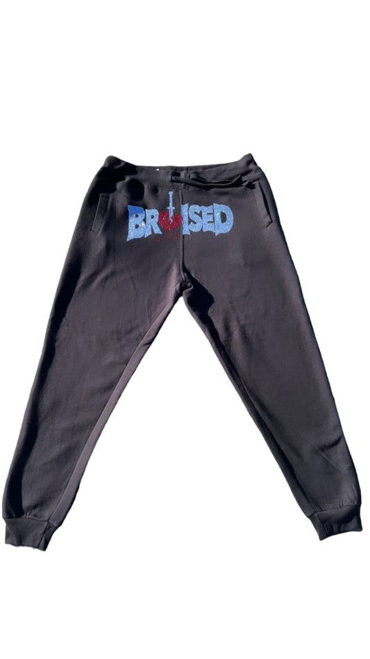 Black Bruised Sweat Pants